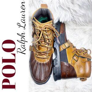 POLO RALPH LAUREN Demond Leather Hiking Hunting Chukka Duck Boot, Size 10.5D